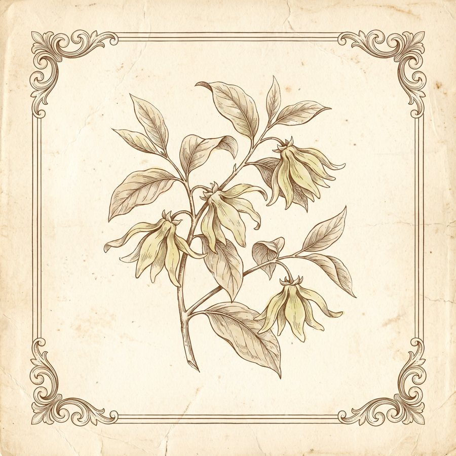Ylang-ylang, flores blancas